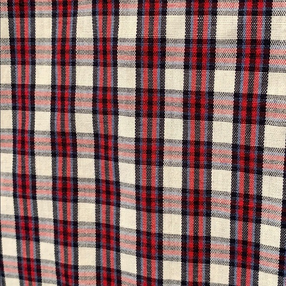 Denver Hayes classic fit button up red navy plaid - Picture 3 of 5